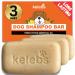 Kelebs dog shampoo sensitive |Fell care dog |Dog Hampoo puppies |Soiling natural dogs shampoo soap pieces |With lavender oil & oatmeal |Vegan |3 pack (citrus) citrus