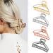 Kiddale 4 Pieces Large Metal Hair Claw Clips  Hollow Non-slip Hair Catch Jaw Clamp for Women Girls Hair Barrette for Fixing Hair