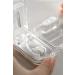 Portable 2-in-1 Pill Organizer & Cutter - BPA Free Small Pill Box for Medicine & Supplements (Black - Buy Online on GoSupps.com
