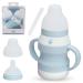 YES BOO Toddler Spill Proof Silicone Training Sippy Cup (Blue) (YB001-1)