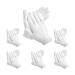 White Cotton Gloves 12 Pairs of White Gloves are Suitable for Dry Hand Moisturizing Cosmetics Hand Spa Jewelry Coin Inspection Inspection Gloves and Service Gloves. Elastic Moisturizing Gloves