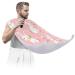 Beard Bib Apron Beard Bib Hair Catcher for Men Shaving and Trimming Non-Stick Waterproof Beard Cape Grooming Cloth Rabbit Flower