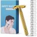 Uraqt Vintage Stainless Steel Safety Razor for Men - 2-Blade Head 10 Blades Travel Case & Mirror - High-Quality Wet Shaving Experience - Buy Online on GoSupps.com