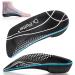 3/4 Plantar Fasciitis Insoles High Arch Support Inserts for Flat Feet Over-Pronation and Foot Pain Metatarsal Support Insoles for Metatarsalgia (Medium(Men's 6.5-8.5 Women's 7.5-9.5)) Medium(Men's 6.5-8.5 Women's 7.5-9.5 Black