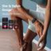 MorePro Women's Waterproof Fitness Tracker with Heart Rate Monitor, Blood Pressure, Blood Oxygen, and Sleep Tracking - Dark Black - Buy Online on GoSupps.com
