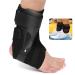 Ankle Support Brace with PE Side Stabilizers - Non-Slip Breathable Material with X-Strap for Sports Injury Recovery Ankle Sprain Compression Achilles Tendon Foot Pain Relief for Soccer 1 Piece(S) Black Small