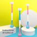 WILsem Tongue Scraper | Soft Silicone Tongue Brush for Deep Cleaning | Oral Care Tool in Blue - Buy Online on GoSupps.com