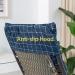 Non-Slip Lounger Seat Cushions with Fixing Tie Comfortable Sun Lounger Cushion Indoor Outdoor Recliner Cushion for Most Sun Garden Loungers - Buy Online on GoSupps.com