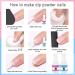 Dipping Powder Set 2 IN 1 Dip Powder Base Top Coat Activator Essentials Kit with Nail Brush 2x15ML Large Capacity Acrylic Dipping Powder Liquid Kit Manicure System Clearr - Buy Online on GoSupps.com