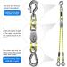 Dolibest 16ft Boat Tow Harness with 3 Stainless Steel Hooks for 1-4 Rider Towable Tube - Buy Online on GoSupps.com