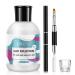 JOSLOVE Poly Nail Gel Kit Slip Solution for Nails , 5OZ Anti-Stick Poly Gel Slip Solution Liquid with Dual-Ended Nail Brush Crystal Cup Smooth Gel Non-Odor Healthy Nail Extension Manicure Tool Nail Art 150ML