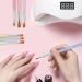 TEOYALL 7 PCS Gel Nail Brushes Set - Oval Flat & Builder Tips for Poly Gel Extension - Multicolor Nail Art Brushes - Buy Online on GoSupps.com