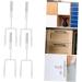 BUGUUYO 4pcs Storage Hooks Closet Hooks for Wall Kitchen Cabinet Coat Hook Door Hook No Punching 19X9X5CM White - Buy Online on GoSupps.com