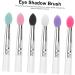 Baluue 12 Pcs Eye Shadow Brush Eye Blending Brush Eyeshadow Transparent Plastic Handle 14.6x0.9cmx2pcs Assorted Colorx2pcs - Buy Online on GoSupps.com