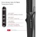 CkeyiN Hair Crimper Professional Crimping Iron/Straightener with Heat Resistant Glove - Adjustable Temperature, Dual Voltage, 4 Ceramic Plates (Black) - Buy Online on GoSupps.com