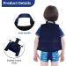 Boglia Toddler Swim Vest Floaties - Adjustable Safety Strap, Ages 1-9, 18-75 lbs - Deep Blue Stripes | Learn to Swim Kids - Buy Online on GoSupps.com