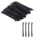 200 pieces hair clips hairpins 2.17 inch metal wave shape hair clips bobby pins for girls and women black black 200