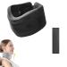 Ccache Painkil neck support neck support for sleeping neck traction device neck pillow for pain relief when sleeping soft neck support made of foam (black l) black L