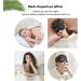 Silk Eyelash Style Sleep Mask Set for Women - 2 Black Satin & 2 Dark Blue Soft Masks with Adjustable Strap and Silk Bag - Buy Online on GoSupps.com