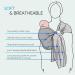 Adjustable Mesh Baby Wrap Carrier and Ring Sling - Gray | For Newborns, Infants, Kids, and Toddlers - Buy Online on GoSupps.com