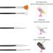 Shop 15 Pcs Black Nail Art Brush Set - UV Gel Nail Design Brushes for Salon & DIY Creations - Buy Online on GoSupps.com