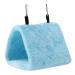 Plush Bird Hammock Warm Bird Nest Hanging Pet Bird Cage Cave Swing Parrot Tents Bed for Parakeet Cockatiel Lovebird Budgie Canary Cockatoo (S-Blue) S Blue