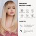 Oefei Long Straight Blonde Wig with Bangs & Dark Roots - 19 Synthetic Hair Wig for Women - Perfect for Daily Wear Parties & Cosplay - Buy Online on GoSupps.com