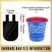 100 Count 4 Gallon Small Trash Bags for Office, Kitchen, Bedroom - Strong Rubbish Bags for Wastebaskets - 15L Capacity - Buy Online on GoSupps.com