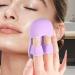 Face Scrubber Brush - 10 Small Face Scrub Brush | Finger Handle Face Cleaning Brush Silicone Deep Cleansing Face Brush with Ergonomic Grip for Business Trip Travelling Purple - Buy Online on GoSupps.com