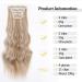 YDDM 24-Inch Clip-In Wavy Hair Extensions - Affordable Synthetic Clips for Natural Look | 4pcs - Buy Online on GoSupps.com