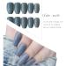 Buy Sethain Shiny Gray Ballerina False Nail Tips - 24 Piece Press-On Nails for Women & Girls | Long Complete Cover - Buy Online on GoSupps.com