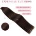 Sixstarhair Dark Brown Remy Tape In Hair Extensions Premium 100 Human Hair With Invisible Tape Attached Semi Permanent Hair Extensions 50g Color 2 Dark Brown 22inch  - Buy Online on GoSupps.com