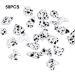 dijiusidy 50 Pieces Glass Crystal Set Eye-catching Personalized Nail Art Rhinestones DIY Handcraft Manicure Accessories for Card Making White Black - Buy Online on GoSupps.com