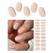 Wahrshei nail foils | Nude UV gel nail foil | 20pcs nail foil self-adhesive | Gel nail stickers gel polish wraps for nails