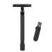 Oikabio Double Edge Safety Razor Long Handle Classic Shaver Manual Razor Holder Black