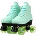 Classic High-top Women's Roller Skates - Purple Flash, Size 40US 8 | Double-Row Leather Outdoor Skates for Girls - Buy Online on GoSupps.com