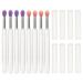 Hemoton 8pcs Silicone Lip Brush Eyeshadow Brush Make up Lipstick Brush Silicone Makeup Applicator Eyeshadow Lip Mask Applicator