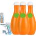 Bowling Blue Bubble Toilet Bowl Cleaner Automatic Long-Lasting Toilet Bowl Cleaner in Bottle Toilet Fresheners Deodorizing & Descaling (3 pcs)