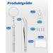 Vastar Glasses Repair Set - 12 Pairs Silicone Nose Pads 24 Screws 3-in-1 Screwdriver Cleaning Cloth & Tweezers | International Shipping - Buy Online on GoSupps.com