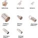 SUNNYCLUE 160pcs Glue Barrel Tube End Caps Crimp Cord Ends Connectors - Jewelry Making Supplies - Buy Online on GoSupps.com