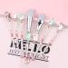 Shop WBTY 7 Cute Unicorn Makeup Brushes Set | Kawaii Eyeshadow Blush & Concealer Brushes with Metal Grip & Storage Bag - International Shipping Available! - Buy Online on GoSupps.com