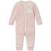 MORI Baby Clever Sleepsuit - Unisex Organic Pyjama | Toddler Footed Nightwear | 0 Month | Blush Stripe - Buy Online on GoSupps.com
