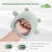AEOLZ Silicone Baby Teething Mitten Toy for Babies 3+ Months | BPA Free Green Teether for Soothing Sore Gums and Anti-Drop Design - Buy Online on GoSupps.com