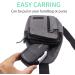 Moisture-Proof Weekly Travel Pill Organizer - 7 Compartment Airtight Case - Waterproof Large Dispenser for Vitamins - Black - Buy Online on GoSupps.com