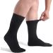 FitVille Diabetic Loose Ankle Socks Pack of 5 Black - Size F (US 8-13) - Black - Buy Online on GoSupps.com