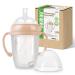 haakaa Gen.3 Silicone Sippy Cup Peach (8oz./250ml) - Baby Straw Cup with Weighted Straw  Trainer Cup for Toddlers  Straw Sippy Cup for 6M+ Peach 8oz/250ml  Straw Cup