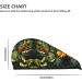 Tropical Rainforest Palm Leaves Dry Hair Cap - Super Absorbent Elastic Wrap for Long Thick Hair | Quick Drying Women's Hair Cap - Buy Online on GoSupps.com
