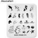 Alexnailart Ocean Mermaid Shell Nail Stamping Plates - DIY Nail Design Templates & Transfer Tools - Perfect for Manicure - Buy Online on GoSupps.com
