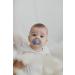 BIBS Infinity Anatomical Pacifier 2-Pack | BPA-Free Silicone | Size 1 (0-6 Months) | Made in Denmark - Pale Butter & Violet Sky - Buy Online on GoSupps.com