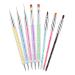 Housoutil 1 Set Nail Pen Nail Gel Para U as Nail Molding Gel Nail Building Gel Nail Tool Nail Accessories Household Dotting Tools Professional Dotting Tools Fan Pen Drilling Abs